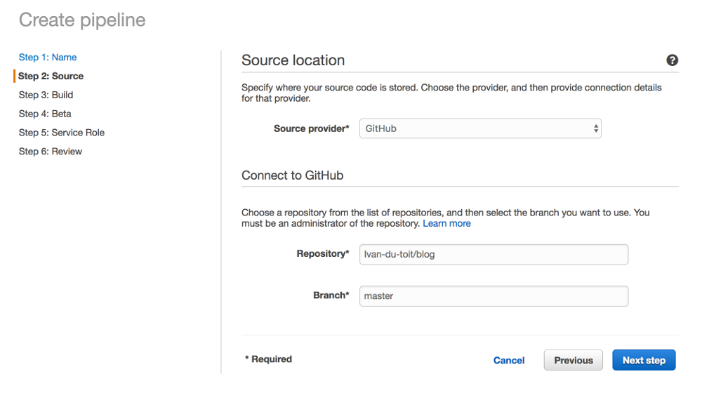 Creating pipeline step 2