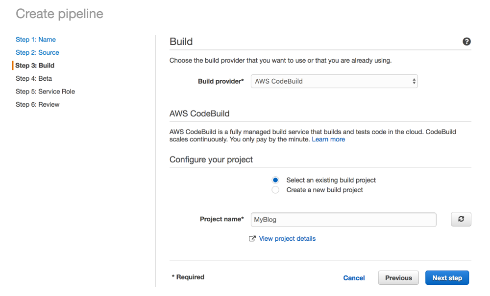 Creating pipeline step 3