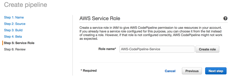 Creating pipeline step 5